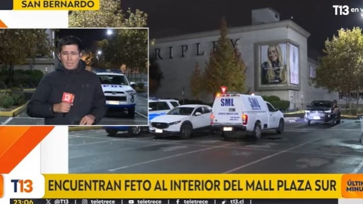 PDI investiga hallazgo de feto abandonado en locker de tienda en Mall Plaza Sur