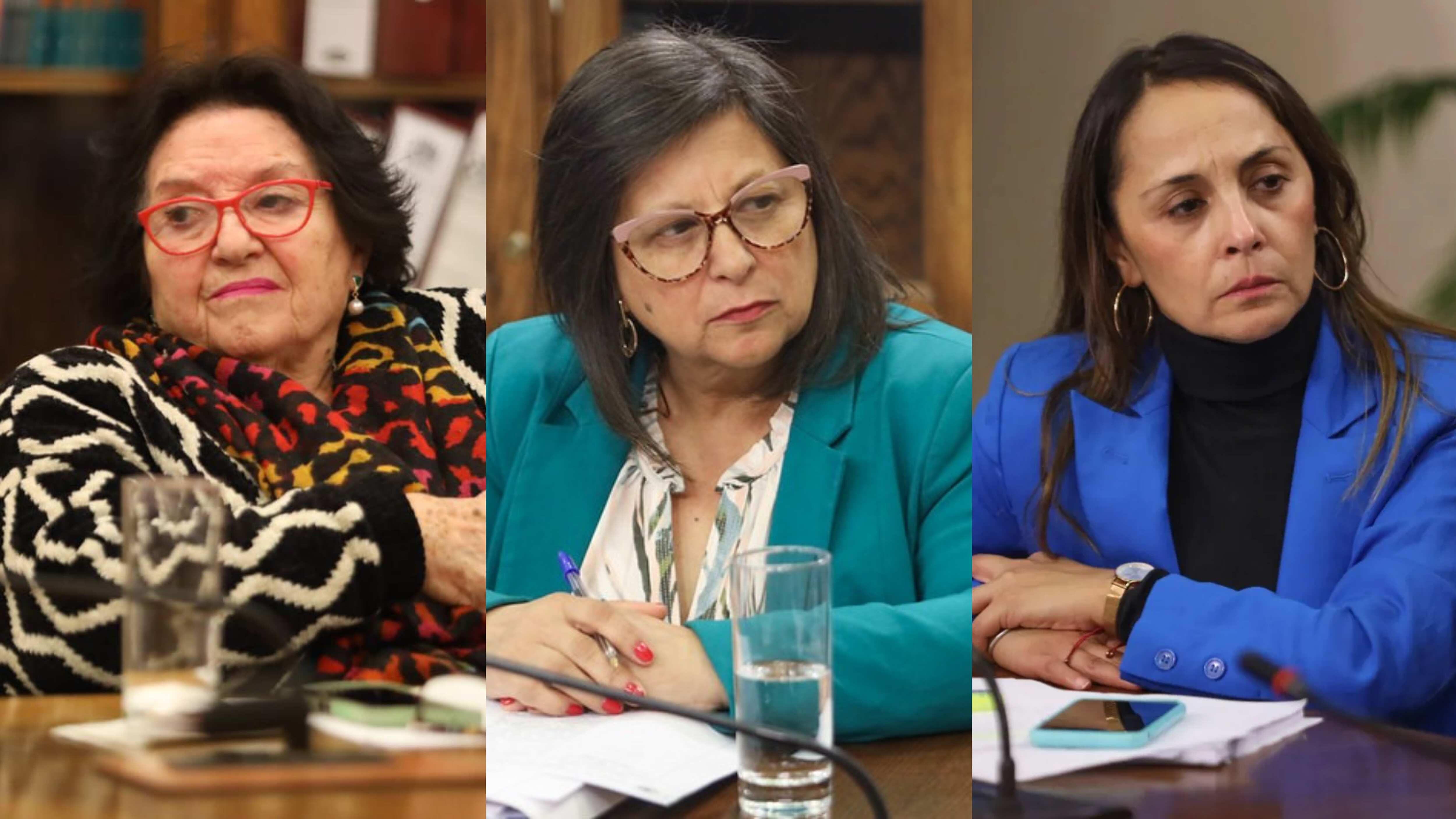 Diputadas María Luisa Cordero, Marcia Raphael y Carla Morales