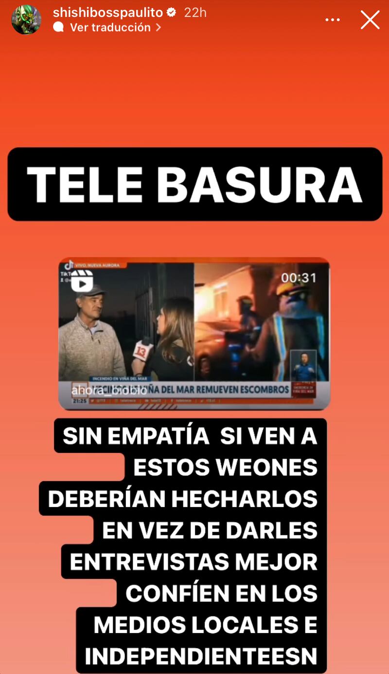 Historia de Pablo Chill-E | Instagram