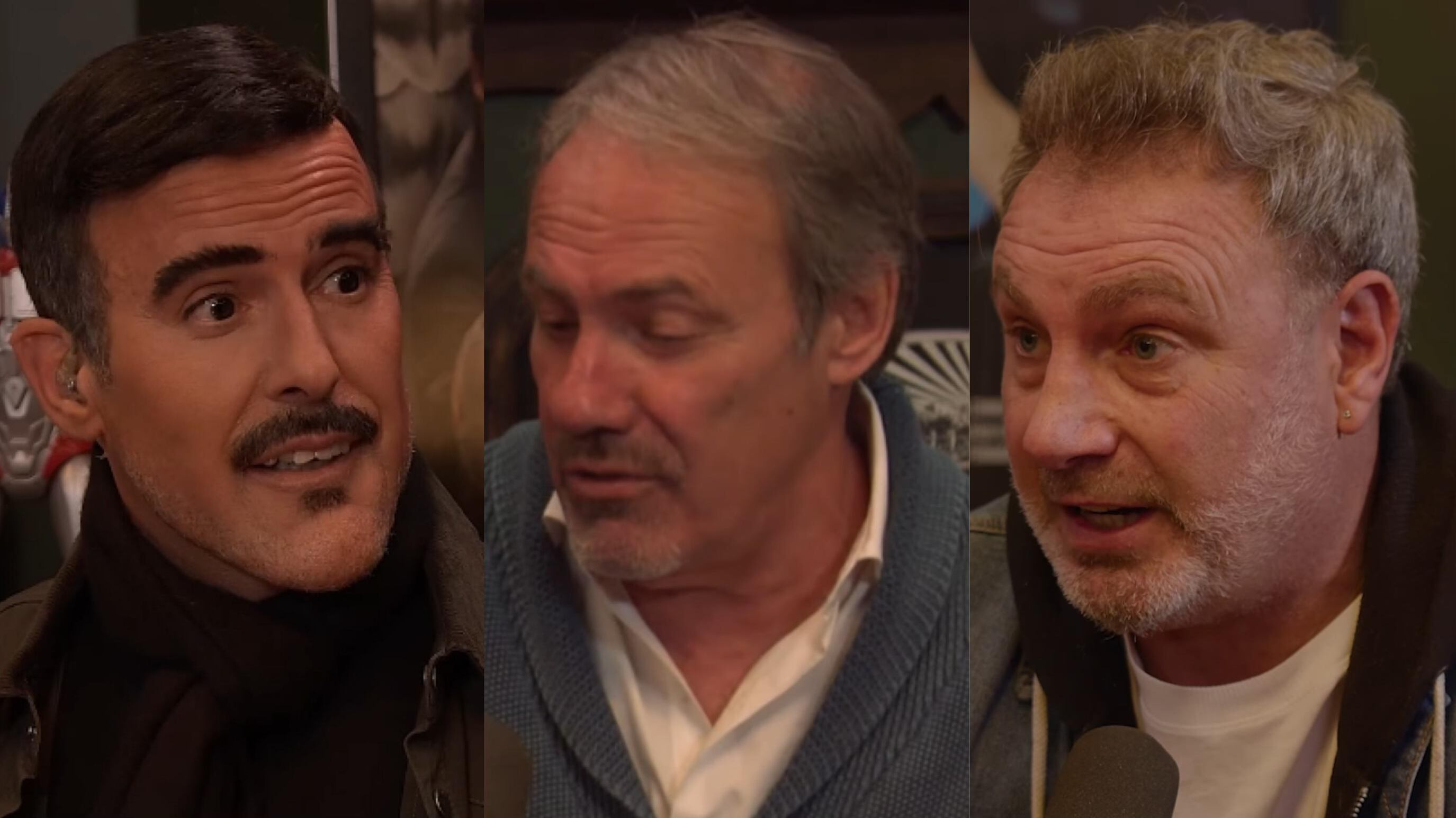 Stefan Kramer, Sergio Vargas y Marcelo Barticciotto