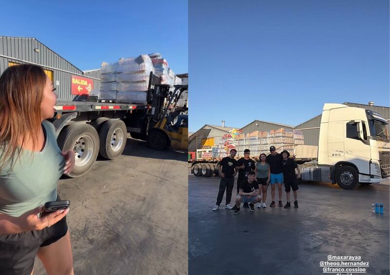 Naya Fácil llegó al Biobío con camión de ayuda para afectados por incendios