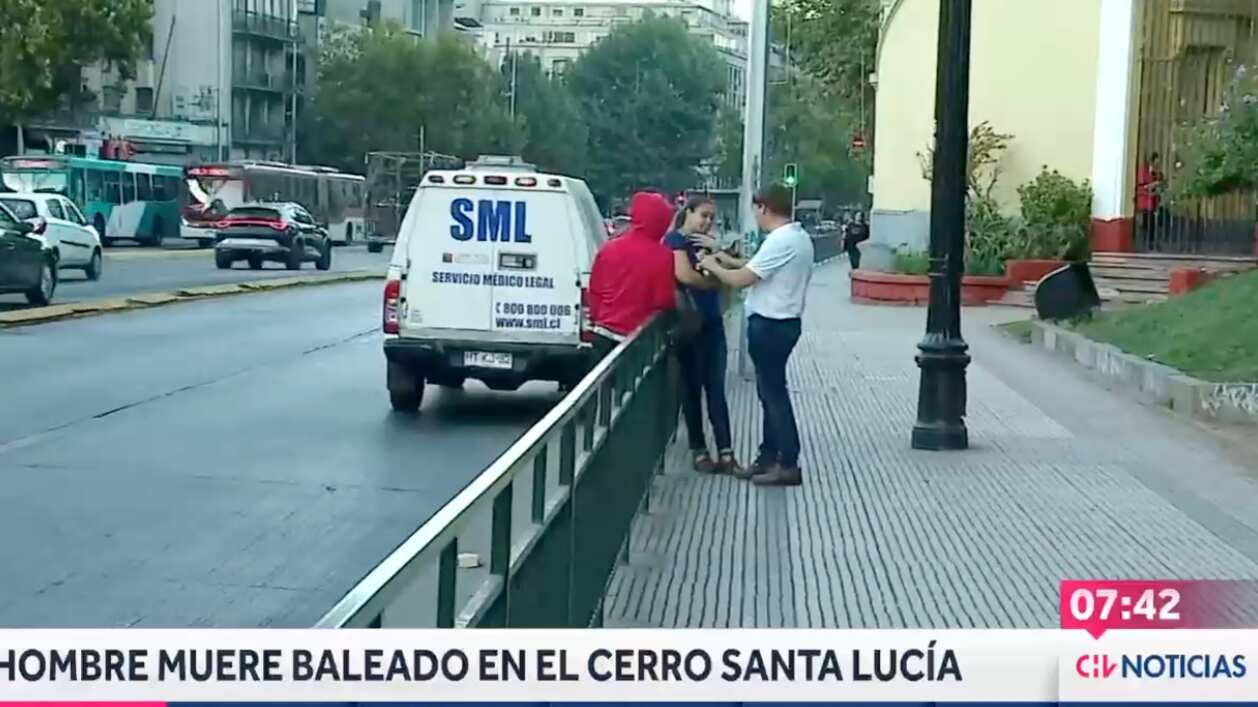 Baleado en Cerro Santa Lucía