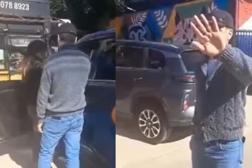“Me acaba de pegar un combo”: Conductora sufrió brutal agresión de un sujeto tras ser chocada por otro auto