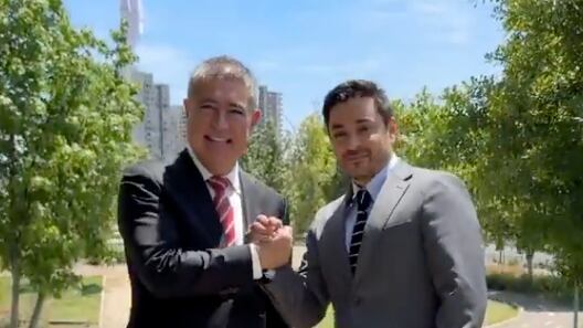 Mario Desbordes con Álvaro Carter