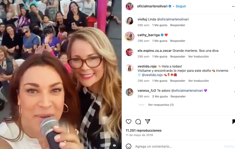 Publicación de Marlen Olivari | Fuente: Instagram