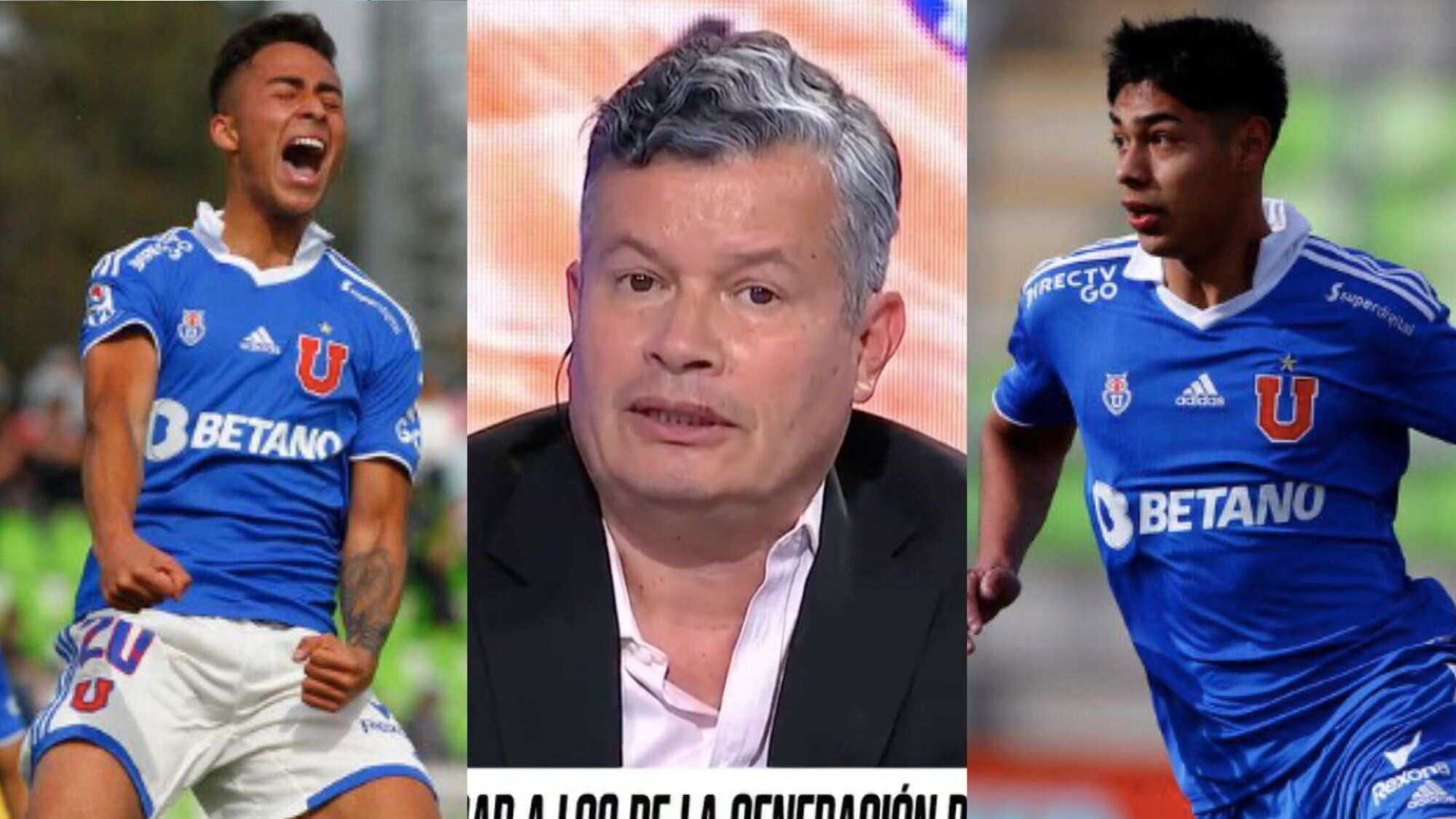 Felipe Bianchi, Lucas Assadi y Darío Osorio