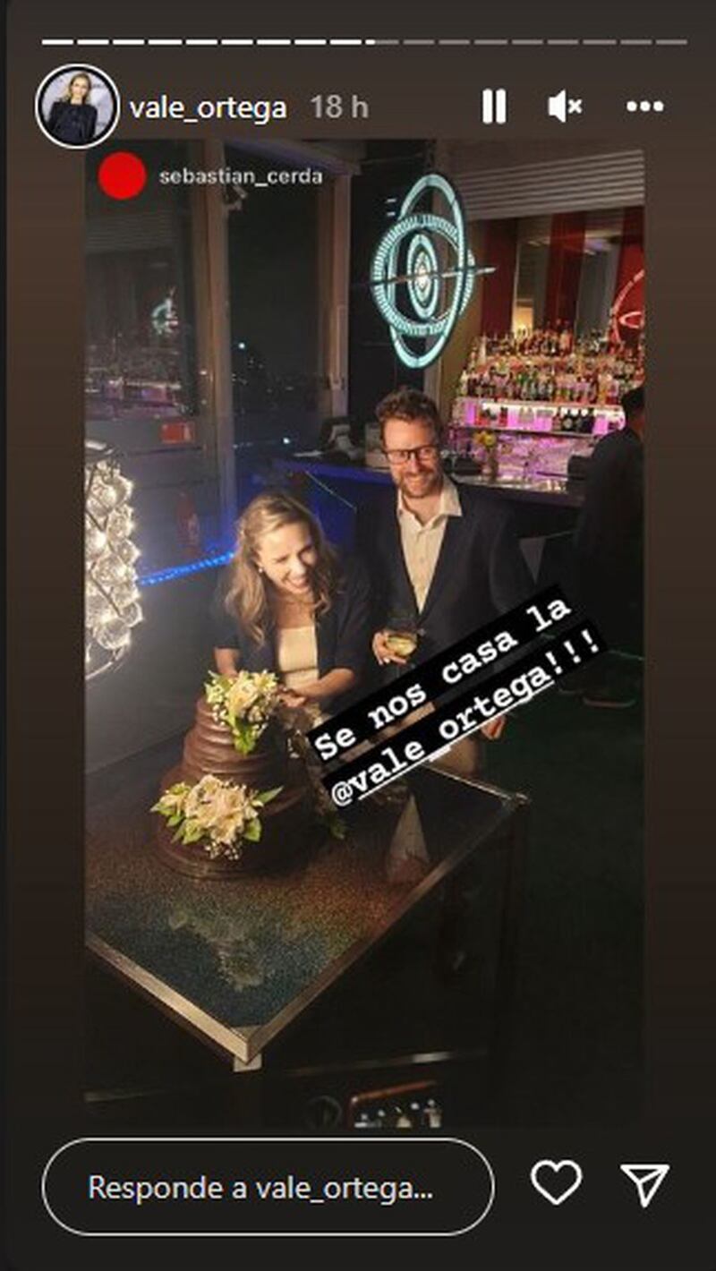 Historia de la fiesta de compromiso de Vale Ortega | Fuente: Instagram