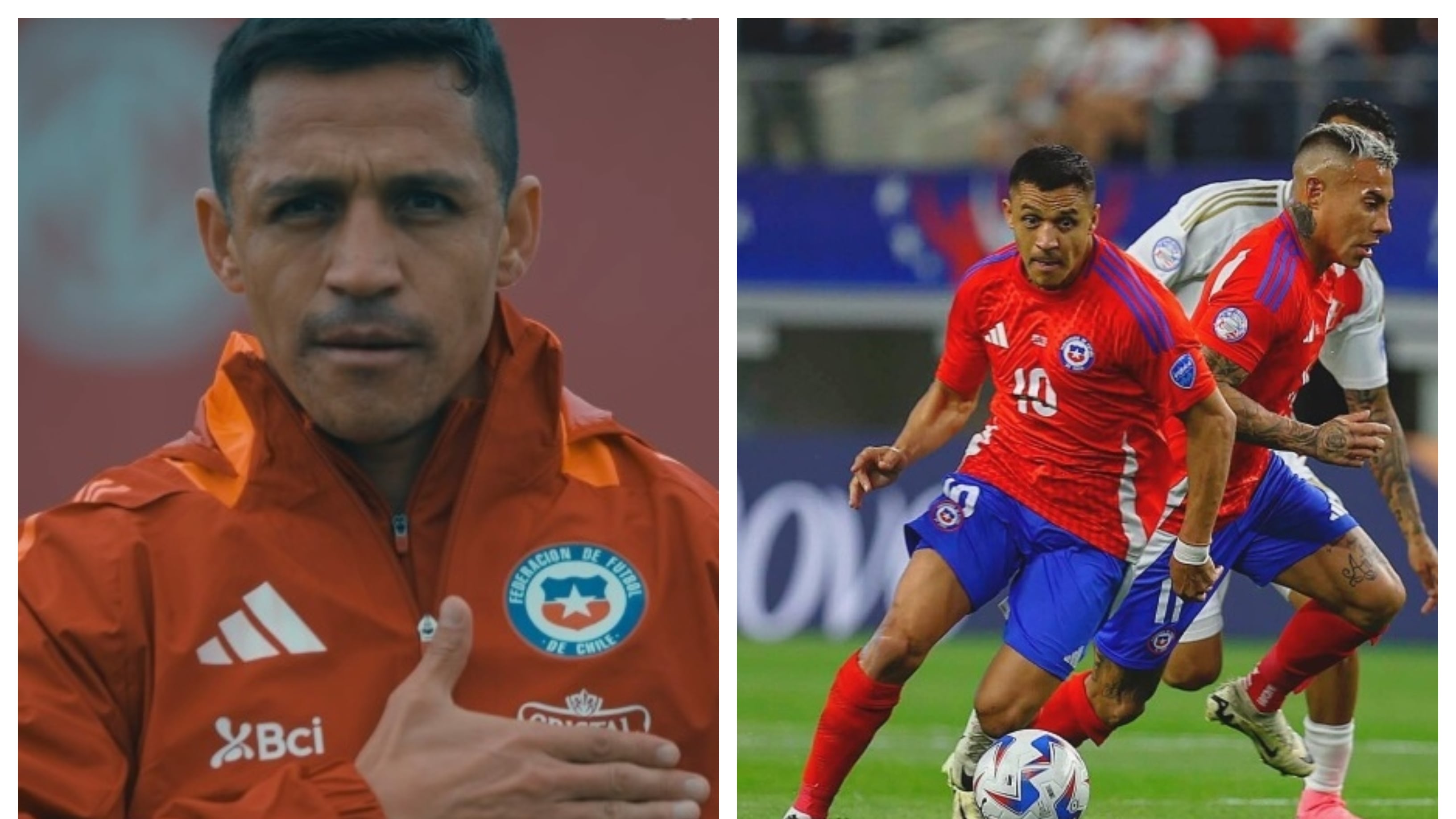 El delantero realizó una potente publicación en sus redes sociales en apoyo a la selección chilena.