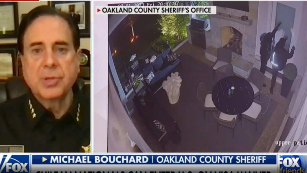 Alguacil Michael Bouchard, en Fox News. Captura de video del programa Fox & Friends.
