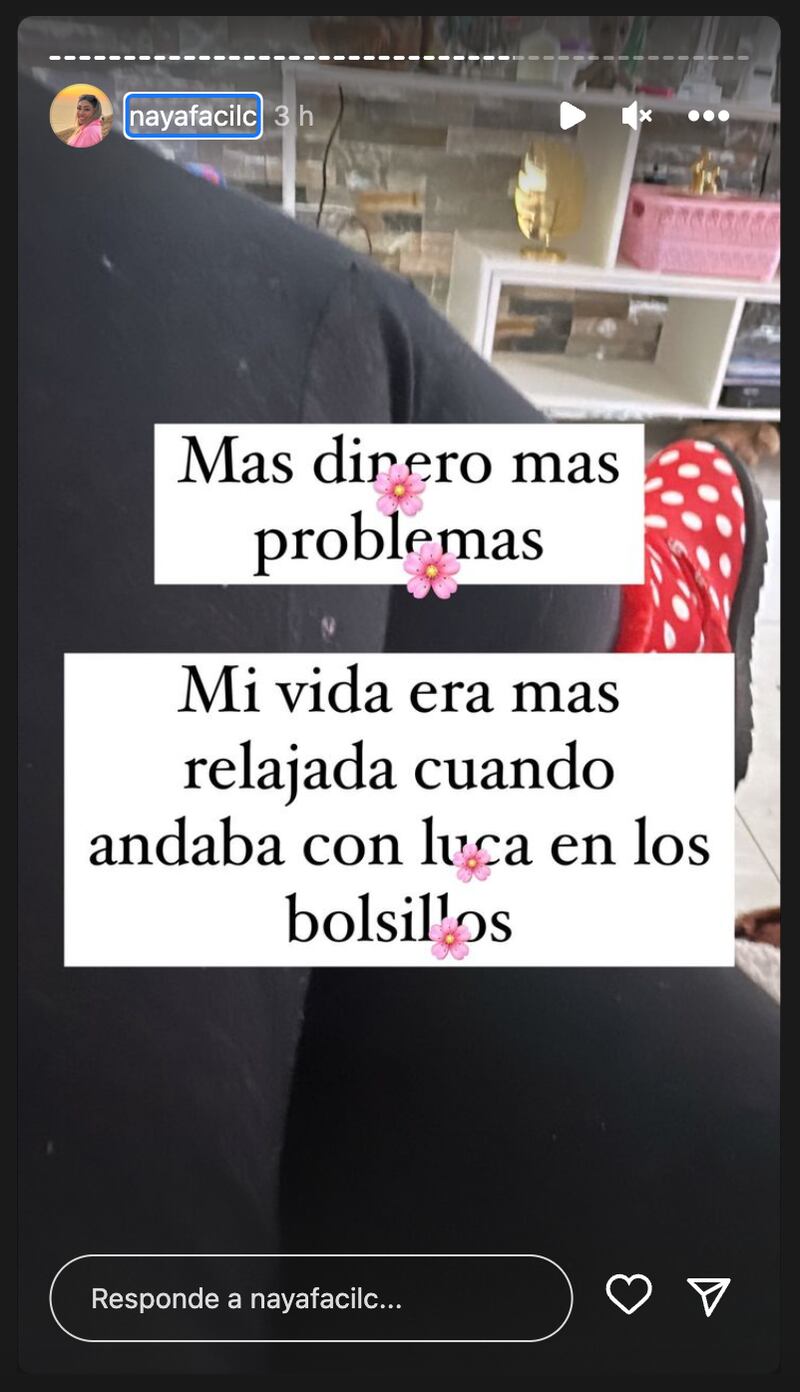 Historias de Naya Fácil | Fuente: Instagram