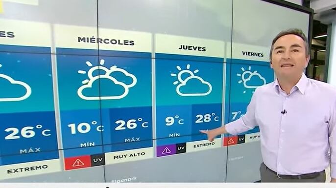El periodista y experto en meteorología avisó este lunes de un posible frente de intensas lluvias para la capital en los próximos días, luego de disfrutar de un sistema de altas temperaturas a mediados de esta semana.