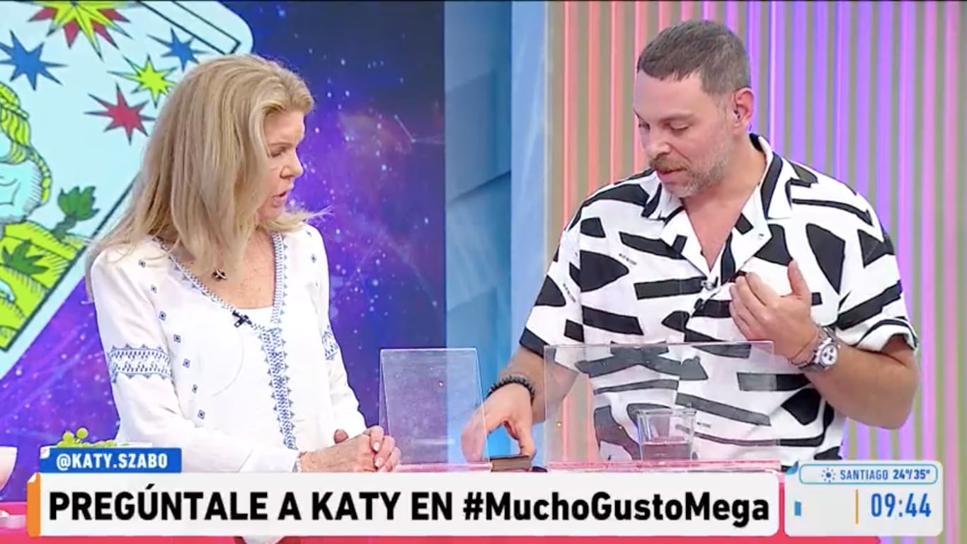 José Antonio Neme y Katy Szabo en "Mucho Gusto"| Captura: Mega