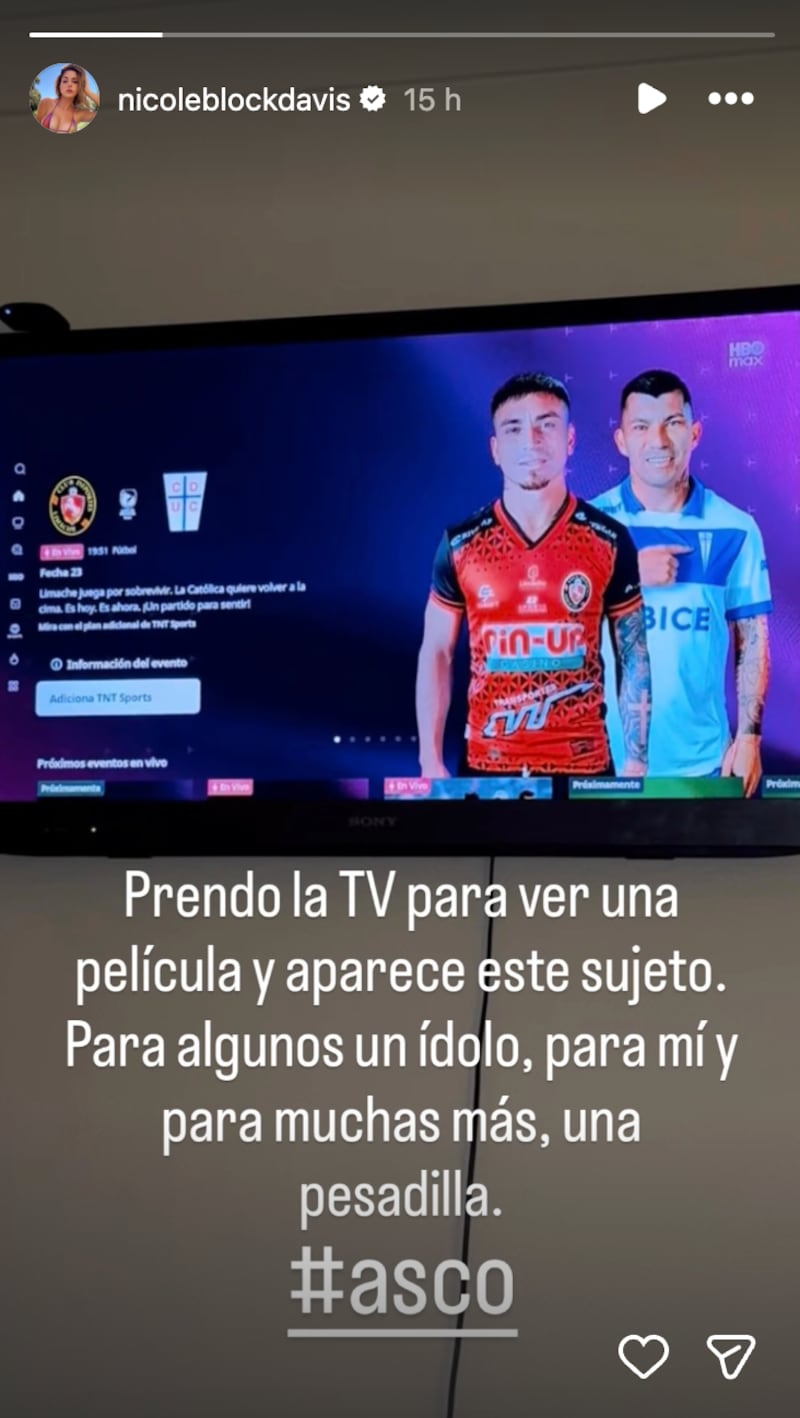 Historia de Nicole Block | Captura: Instagram @nicoleblockdavis