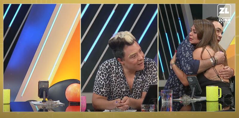 Antonella Ríos, Sergio Rojas y Luis Sandoval | Captura: Que te lo digo de Zona Latina