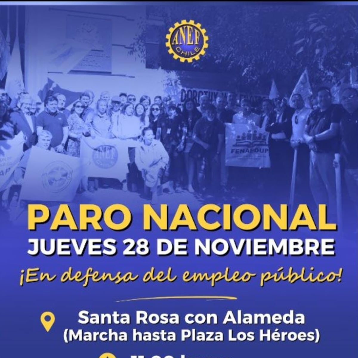 ANEF, CUT y mesa del sector público convocan paro nacional por dictamen de Contraloría ANEF, CUT y mesa del sector público convocan paro nacional por dictamen de Contraloría