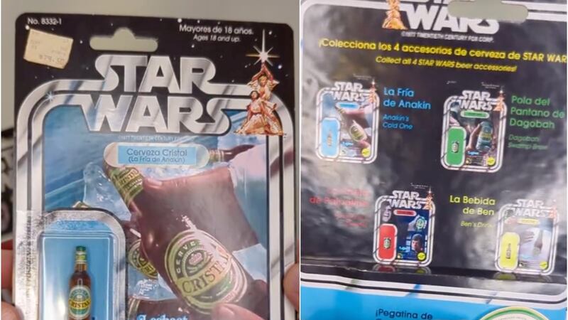 “¡Somos el mejor país de Chile!”: usuario de TikTok crea miniaturas de cerveza chilena como si fueran juguetes de Star Wars