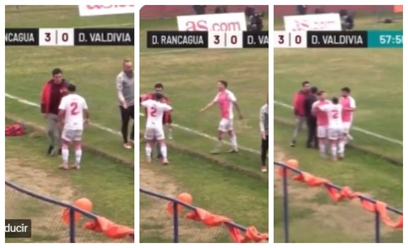 El defensor valdiviano agredió a Kalleg durante el partido que perdieron frente a Deportes Rancagua.