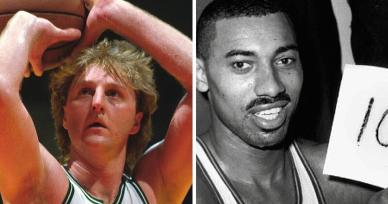 Larry Bird y Wilt Chamberlain