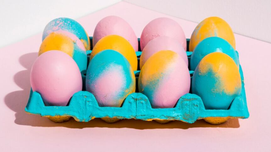 Los huevos de Pascua suelen regalarse durante la Semana Santa.