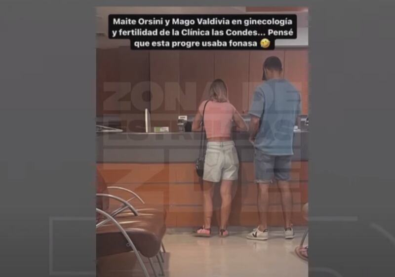 Con el amor viento en popa entre Maite Orsini y Jorge Valdivia, tras la confesión a los cuatro vientos que realizó la diputada en la Revista Velvet y la posterior publicación de las primeras fotos que compartió el exfutbolista, al parecer, ahora estarían pensando en agrandar la familia. 
Así lo dieron a conocer en el programa Zona de Estrellas, donde mostraron una imagen de ambos en una conocida clínica del sector oriente de Santiago, supuestamente en el área de ginecología y fertilidad.
“Esta es la imagen que nos llegó y nos da la siguiente información. Maite Orsini y Mago Valdivia en ginecología y fertilidad de la Clínica Las Condes”, leyó el panelista y edito Pablo Candia. 
A esto, Adriana Barrientos recordó que tiempo atrás una brujita tiró las cartas “y dijo que ellos dos iban a ser papás...que Maite tenía muchas ganas de ser mamá y lo iba a lograr con el Mago Valdivia”.