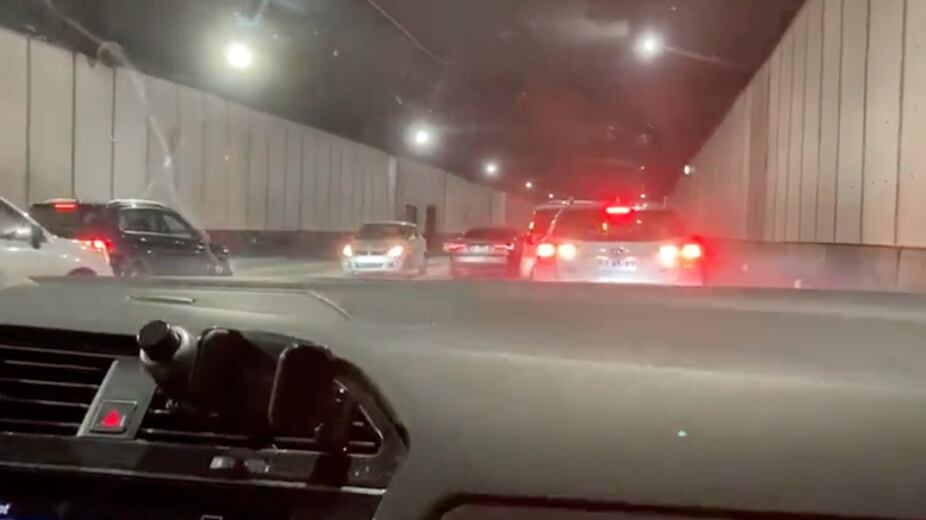 Violenta encerrona en túnel de Costanera Norte