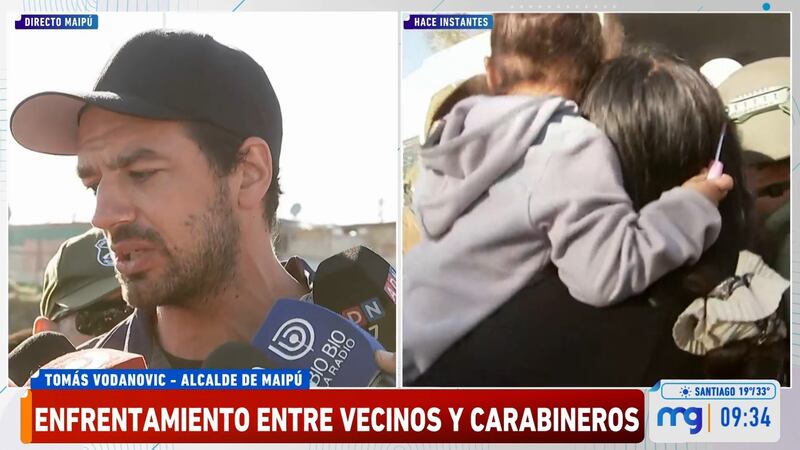 Intentan agredir al alcalde Tomás Vodanovic en medio de tenso desalojo de la toma Santa Marta