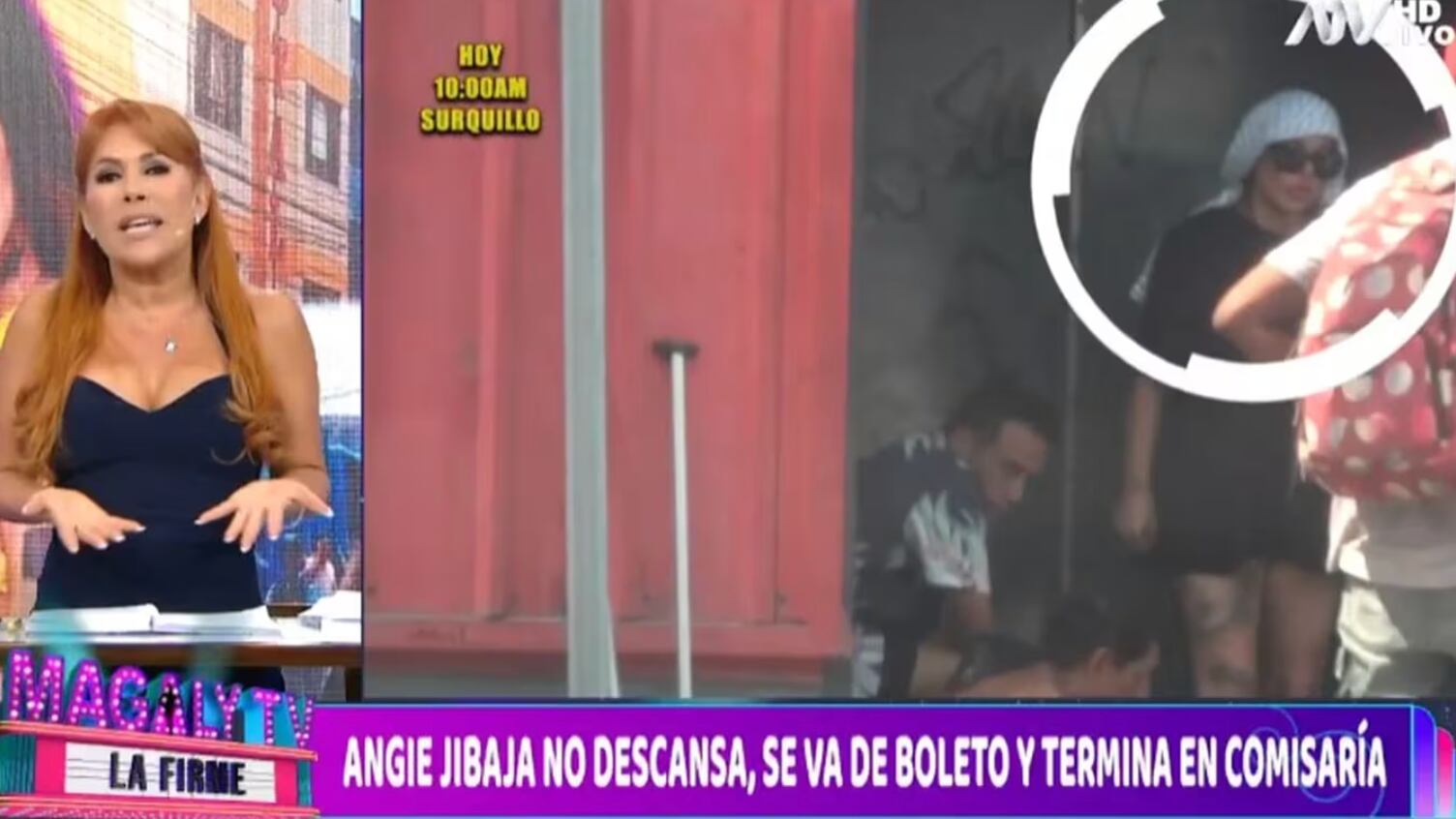 Angie Jibaja drogándose