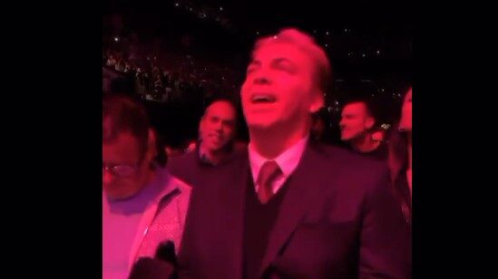 Cristian Castro disfrutó el concierto de Luis Miguel en primera fila