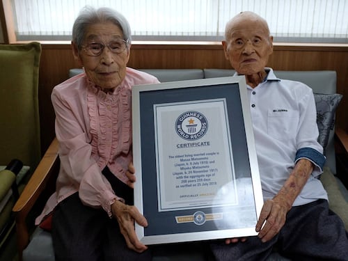 Esta pareja japonesa recibió el Récord Guinness por ser el matrimonio más duradero del mundo