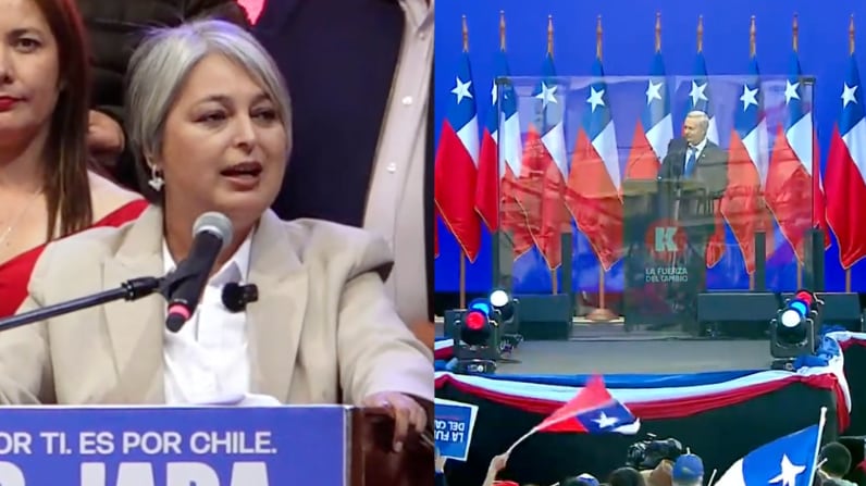 Jeannette Jara y José Antonio Kast | Captura: Youtube @Jeannette-Jara @JoséAntonioKastOficial