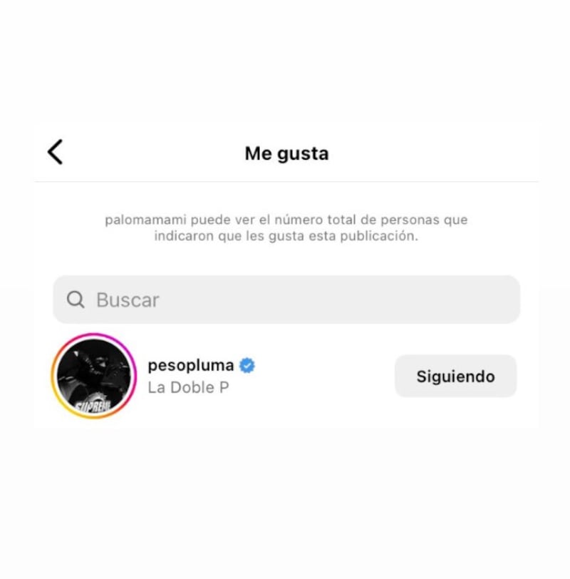 Peso Pluma en Instagram