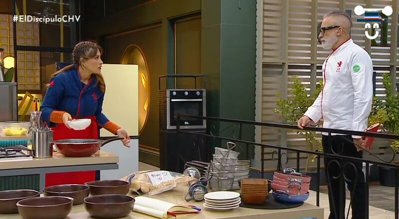 Karen Bejarano con Sergi Arola