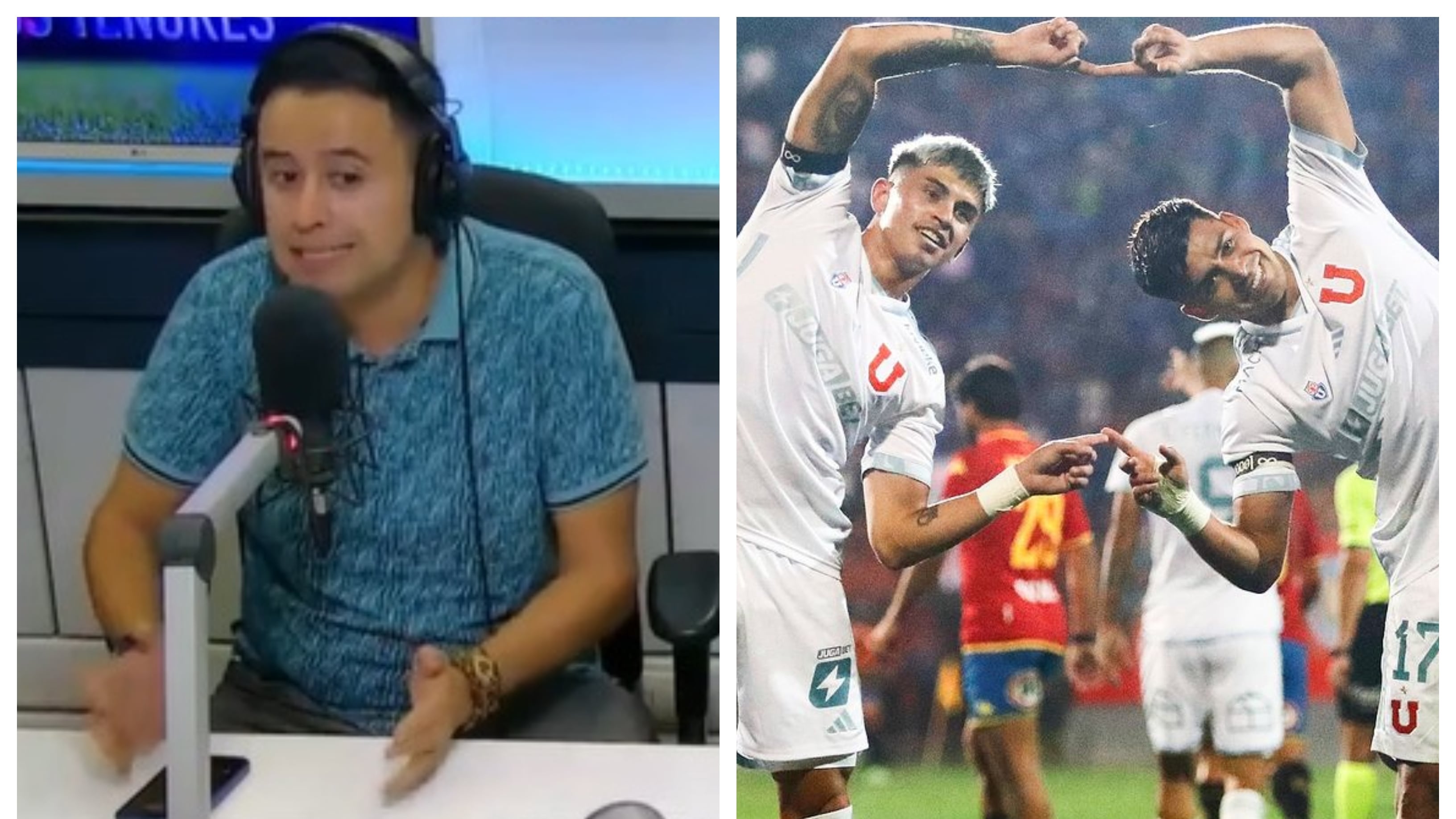 El relator de fútbol se disculpó con los hinchas de la U por confundir el nombre del club en el partido frente a Unión Española con el de Universidad del chiste.