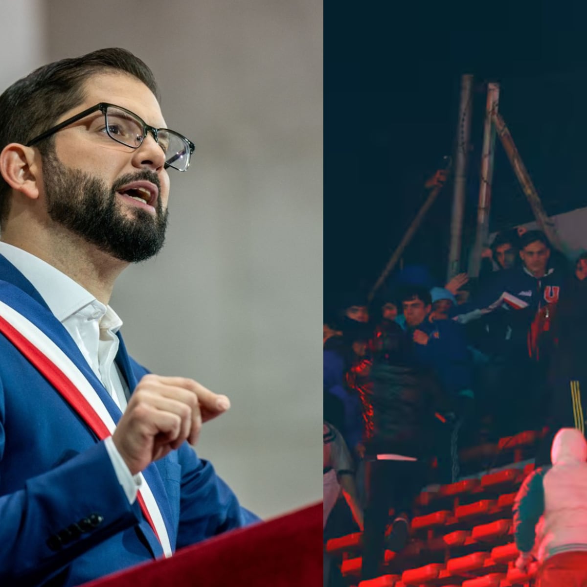 Presidente Boric condena violencia en incidentes entre hinchas de Independiente y U. de Chile Presidente Boric condena violencia en incidentes entre hinchas de Independiente y U. de Chile