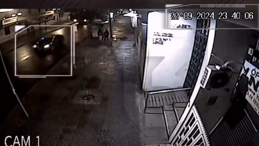 Supuesto taxi en que se movilizaba Manuel Monsalve y la denunciante.