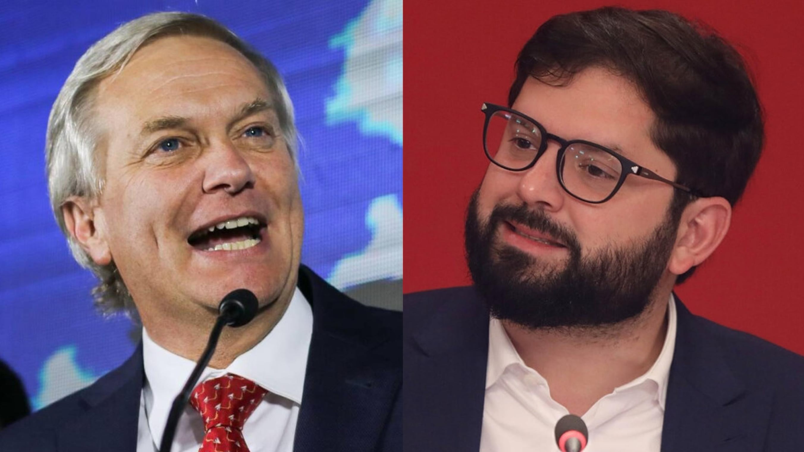 José Antonio Kast y Gabriel Boric