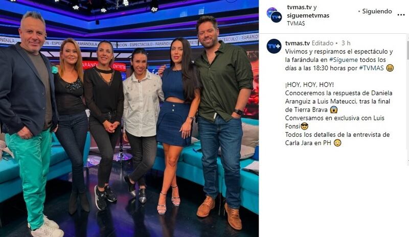 Esta tarde se reencontraron en pantalla Daniella Campos y Daniela Aránguiz.