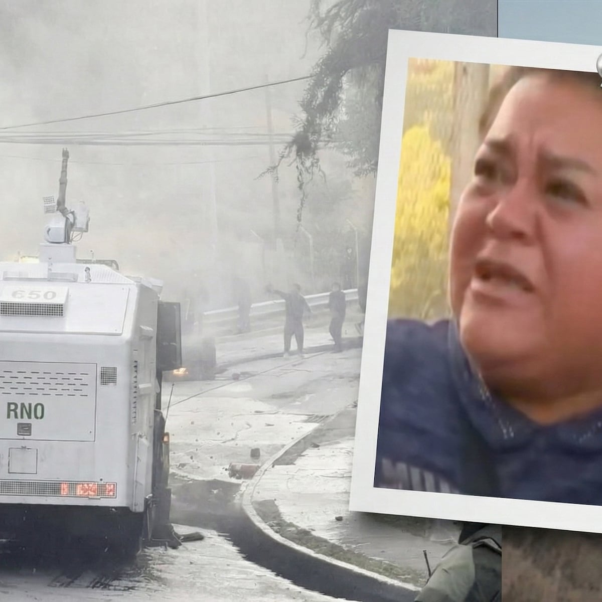 Madre desalojada en Lo Barnechea por problemas económicos Madre desalojada en Lo Barnechea por problemas económicos