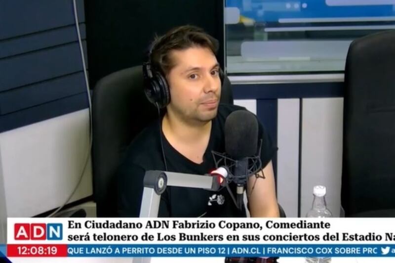 Fabrizio Copano. Imagen obtenida del programa "Ciudadano ADN" de ADN Radio.