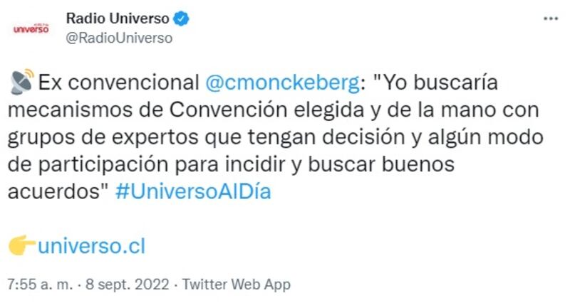 El exconvencional Cristián Monckeberg no está de acuerdo con repetir una Convención Constitucional.
