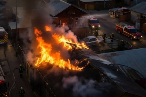 Entregan cuerpos de mujer y sus dos hijas fallecidas en incendio ocurrido en Osorno