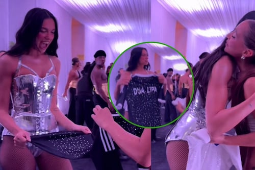 “¡Amazing!”: Princesa Alba conquista a Dua Lipa con camiseta de Colo Colo en el Estadio Nacional