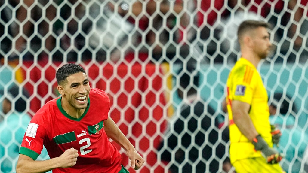 Hakimi le dio el tiro de gracia a España