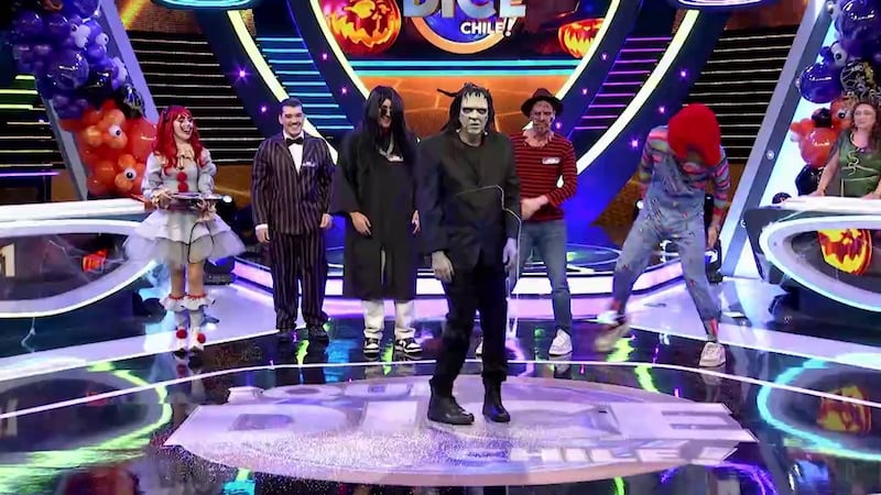 Martín Cárcamo se disfrazó de Frankestein y quedó irreconocible