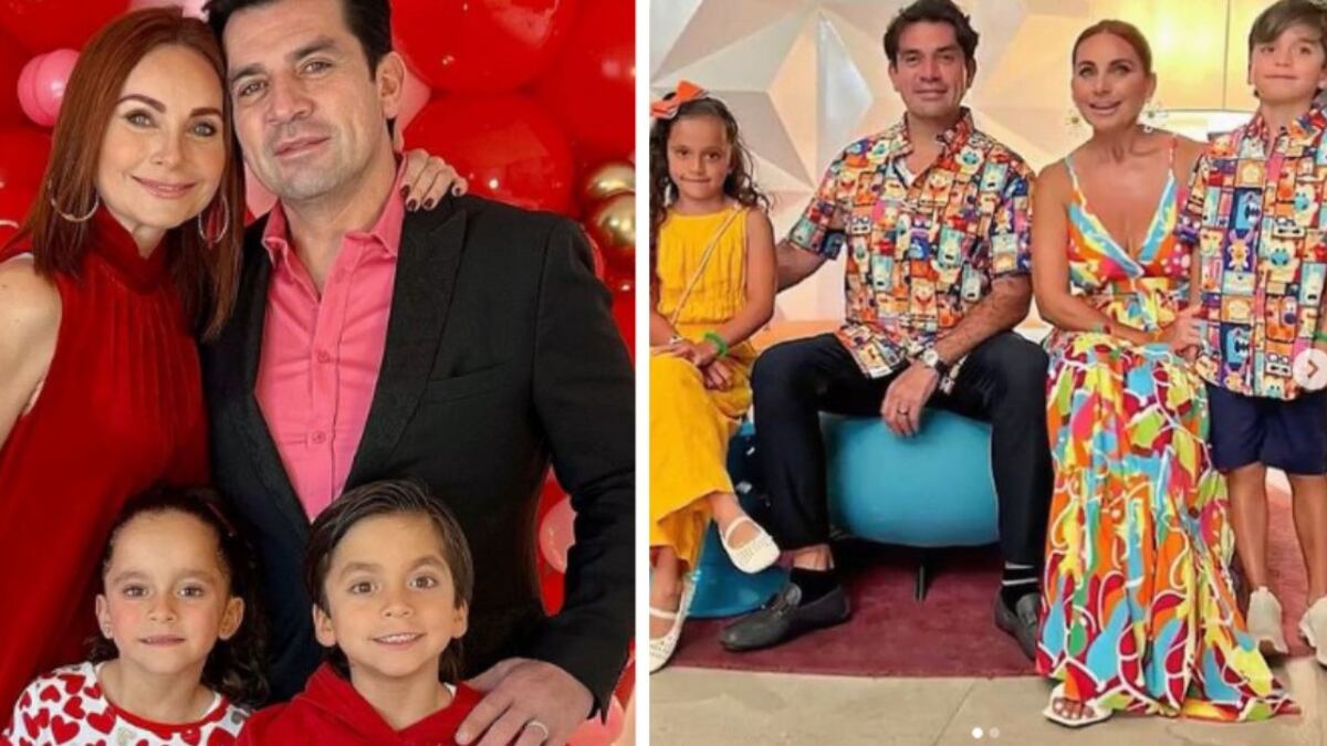 Los actores, Jorge Salinas y Elizabeth Álvarez, son los padres de los mellizos, Máxima y León