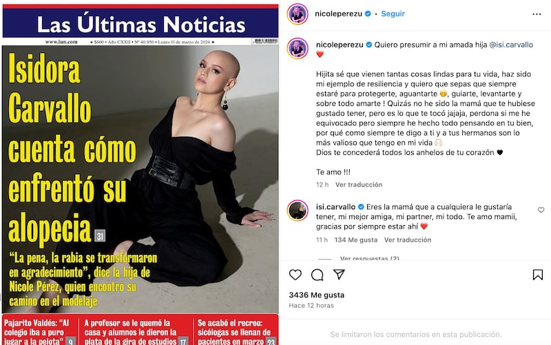 Captura de Nicole Pérez | Fuente: Instagram