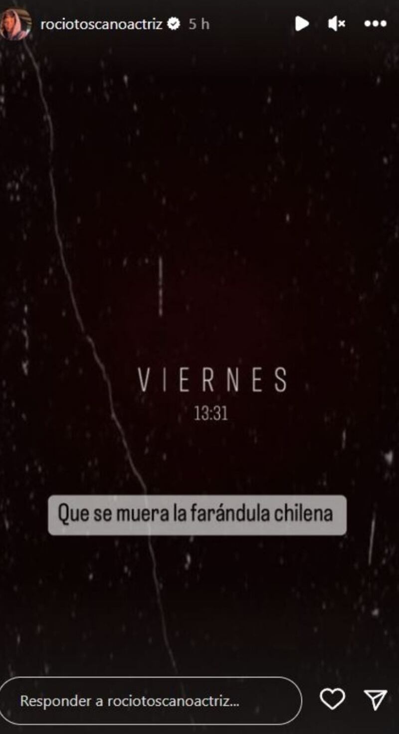La actriz publicó un lapidario mensaje para la farándula nacional.
