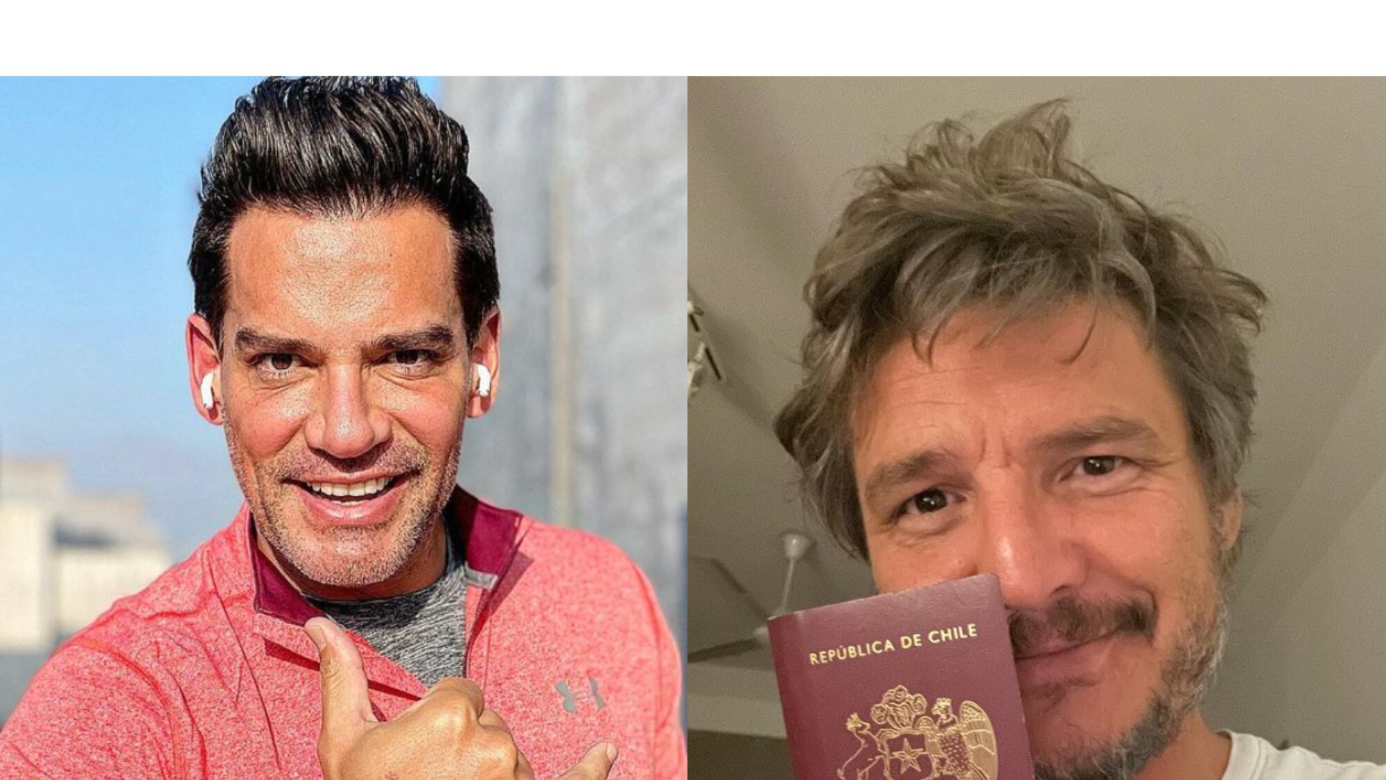 Cristián de La Fuente y Pedro Pascal - Fuente: Instagram
