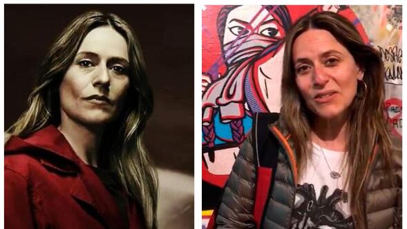 Actriz de La Casa de Papel visitó el museo del estallido social.