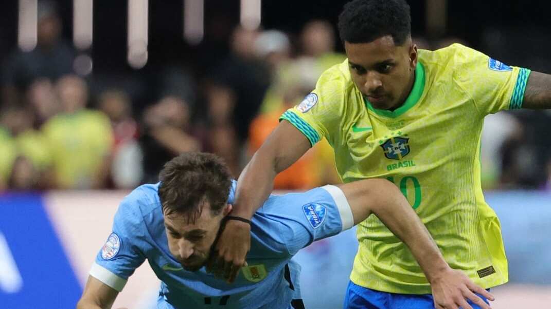 Brasil y Uruguay empataron sin goles y debieron ir a definición por penales en Copa América.